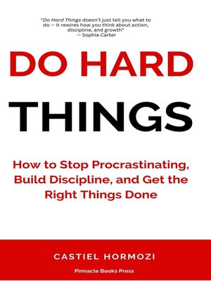 cover image of Do Hard Things